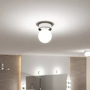 Comparateur de prix : Paulmann Plafonnier Gove IP44 G9 230V Max. 20W chrome dimmable, satin