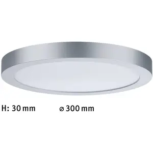 Comparateur de prix : Paulmann Panneau led abia rond 300mm 22w 2200lm 4000k chrome mat