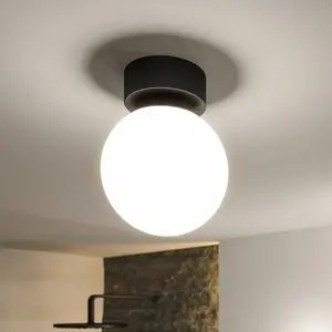 Paulmann Gove plafonnier LED à 1 lampe noir 9 W pas cher