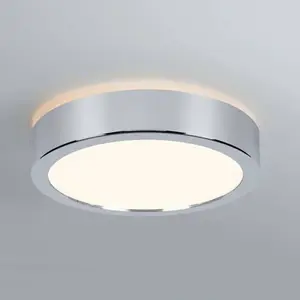 Comparateur de prix : Paulmann Panneau led aviar ip44 rond 220mm 13w 950lm 3000k chrome gradable