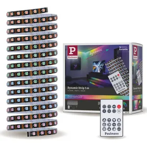 Comparateur de prix : Paulmann EntertainLED Strip LED Dynamic RGB Kit complet 5m 10,5W 60 LEDs/m RGB+ 15VA