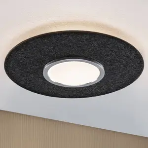 Comparateur de prix : Paulmann Plafonnier LED Tulga, anthracite, feutre, 3-step-dim