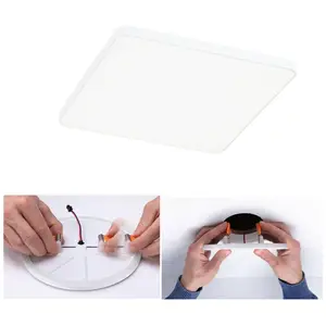 Paulmann Veluna Edge LED à encastrer IP44 4000K 16x16cm pas cher
