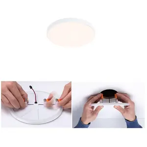 Paulmann Veluna Edge LED encastrée IP44 3.000K Ø 9cm pas cher