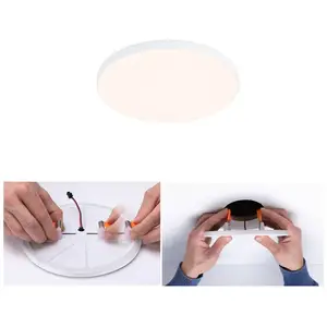 Paulmann Veluna Edge LED encastrée IP44 3.000K Ø 12cm pas cher
