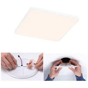 Paulmann Veluna Edge LED à encastrer IP44 3000K 16x16cm pas cher