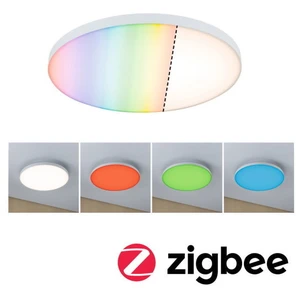 Comparateur de prix : Paulmann Panneau led smart home zigbee 3.0 velora rond 400mm 22w 2000lm rgbw+ blanc gradable