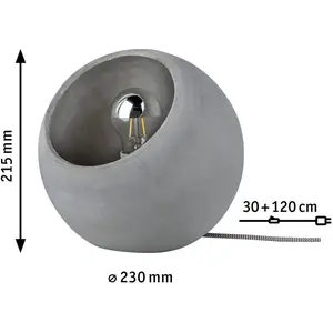 Comparateur de prix : Paulmann 79663 Lampe à poser Neordic Ingram 1 flamme Béton