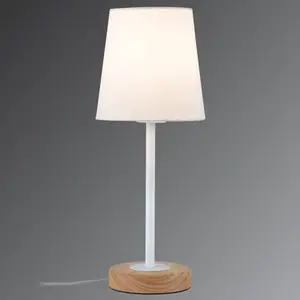 Paulmann Lampe à poser textile Stellan au design naturel pas cher