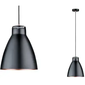 Comparateur de prix : Paulmann Lampe suspension Neordic Roald 1-flamme noire / cuivre / marbre 796,09