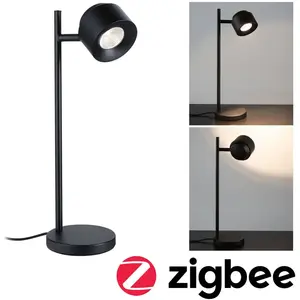 Comparateur de prix : Paulmann Lampe à poser LED Smart Home Zigbee 3.0 Puric Pane 2700K 400lm 4,5W Noir