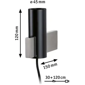 Comparateur de prix : Paulmann Neordic lampe murale Aik max.1x40W E27 Noir 230V métal max. 1x20W E27 Noir 797,62