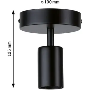 Comparateur de prix : Paulmann Neordic plafonnier malja   e27   230v max. 20w gradable noir métal