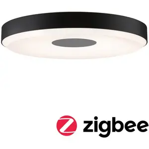 Paulmann Puric Pane plafonnier LED ZigBee noir