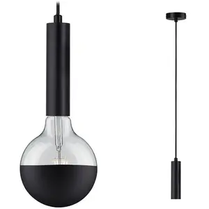 Comparateur de prix : Paulmann Neordic Luminaire en suspension Kine E27 max. 60W Noir gradable Métal