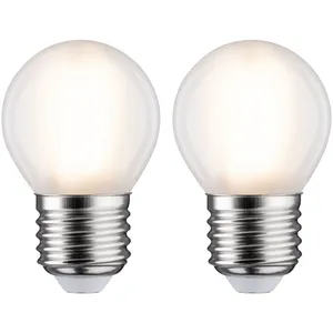 Paulmann 28639 lampe LED sphérique 2x5W ampoule Dépoli ampoule éclairage 2700 K E27