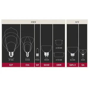 Comparateur de prix : Paulmann 28612 Ampoule LED à filament 4 ampoules classiques Blanc chaud 2700 K 5 W