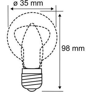 Comparateur de prix : Paulmann 28706 Ampoule LED à filament Blanc chaud 2,6 W 2700 K E14