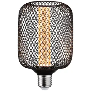 Comparateur de prix : Paulmann Metallic Glow Standard 230 V Ampoules LED Zyl E27 Spiral 200lm 4,2W 1800K Noir