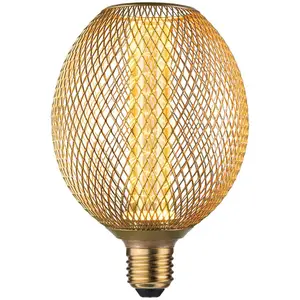 Comparateur de prix : Led globe bulb avec cage en laiton e27 4,2w 1800k - 29089 - Paulmann