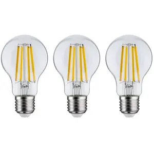 Comparateur de prix : Non communiqué Eco-Line Filament 230 V Ampoule LED E27 Kit de 3 3x840lm 3x4W 3000K Clair