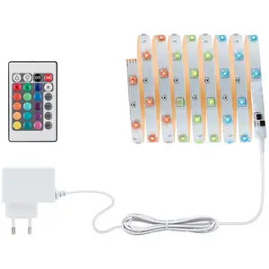 Paulmann Kit ruban LED TIP, 1 m, blanc, plastique, RVB