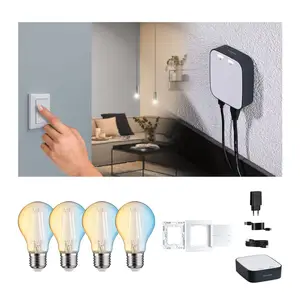 Paulmann Smart Home Set ZigBee 4x E27 7W LED Filament CCTVendu parluminaire