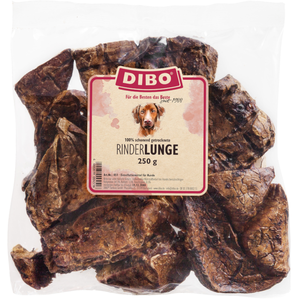 DIBO poumon de boeuf, Sachet de 250 g, Petite collation Naturelle ou friandise pour intermédiaires, Nourriture pour Chien, Article à mâcher de qualité sans Produits Chimiques de DIBO pas cher