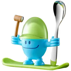 Coquetier mc egg avec cuillère bleu - Wmf - Bleu - Plastique pas cher