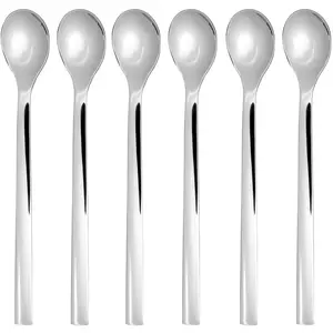 wmf 1291396046 nuova set de 6 cuillères longues pour latte macchiato pas cher