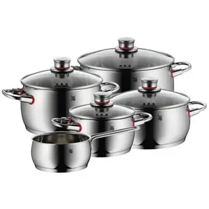 Casseroles wmf quality one acier ø 24 cm ø 20 cm ø 16 cm 9 pièces (5 unités) pas cher