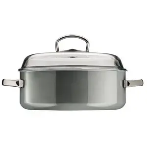 Cocotte ronde en acier émaillé 28cm platinium Wmf 0514425290 pas cher