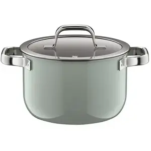 WMF Faitout FUSIONTEC MINERAL PRO 24cm/6,4l Eucalyptus Haze vert clair pas cher