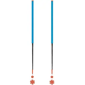 Les batons d'Alain - Bâtons de ski de randonnée - Azur en Aluminium - Taille 115 cm - BleuVendu parsnowleader