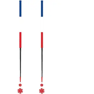 Les batons d'Alain - Bâtons de ski de randonnée - France en Aluminium - Taille 125 cm - Bleu pas cher
