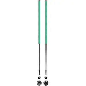 Les batons d'Alain - Bâtons de ski de randonnée - Emeraude  - Taille 135 cm - Vert