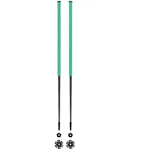 Les batons d'Alain - Bâtons de ski de randonnée - Emeraude - Taille 115 cm - Vert pas cher