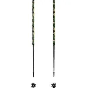 Les batons d'Alain - Bâtons de ski de randonnée - Camo Vert - Taille ... pas cher