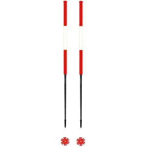 Les batons d'Alain - Bâtons de ski de randonnée - Savoie - Taille 125 cm - Rouge pas cher