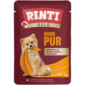 Comparateur de prix : RINTI Gold 10 x 100 g pour chien - pur poulet