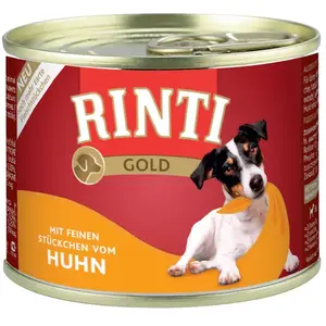 Comparateur de prix : 12x185g Gold bouchées de poulet RINTI - Nourriture pour chien