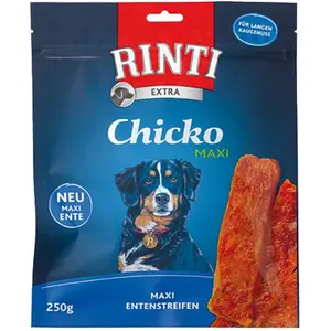 Comparateur de prix : RINTI Chicko pour chien - 250 g, maxi morceaux de canard