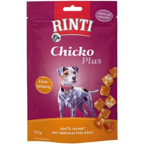 Comparateur de prix : 225g RINTI Chicko Plus Dés de fromage - Friandises pour chien