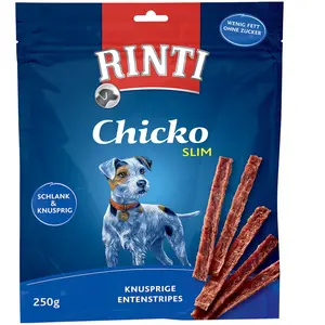 Comparateur de prix : RINTI Chicko Slim, canard (250g) - Friandises pour chien