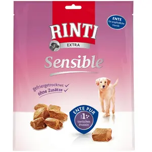 Comparateur de prix : 120g canard Sensible Friandises lyophilisées RINTI - Friandises pour Chien