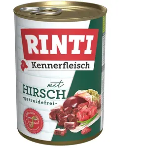 Rinti Kennerfleisch Hirsch Nourriture humide pour chien 24 x 400 g pas cher