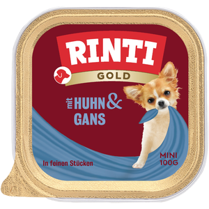 Comparateur de prix : RINTI Gold Mini 6 x 100 g pour chien - poulet, oie