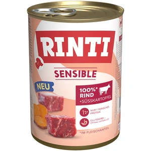 RINTI Sensible 6 x 400 g pour chien - boeuf, patates douces pas cher
