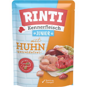 Lot Sachets RINTI 20 x 400 g pour chien - junior poulet