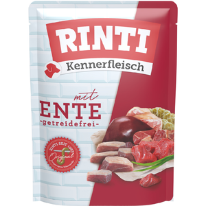 Sachets RINTI 10 x 400 g pour chien - canard pas cher